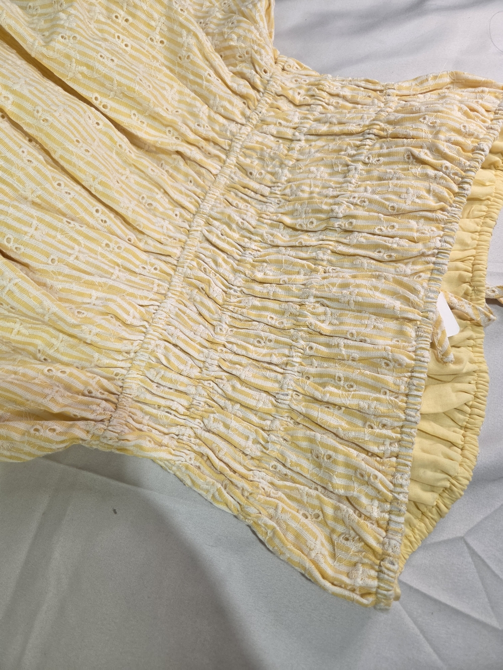 Lemoncello Strapless Mini Dress. - Picture 8 of 9